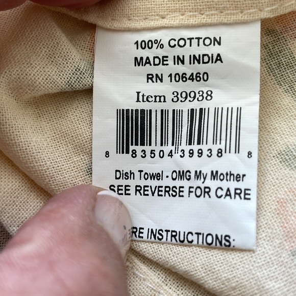 Primitives by Kathy , Funny  captioned Large Dish towel . - Picture 6 of 8